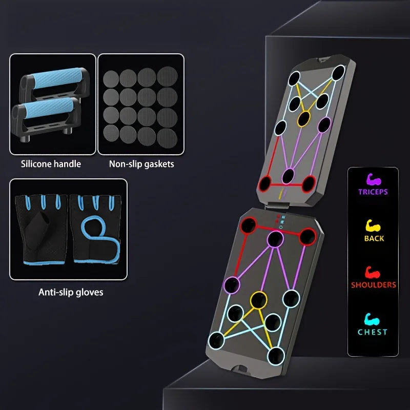 Składana Deska do Pompek - Wielofunkcyjny Sprzęt Fitness do Treningu Mięśni