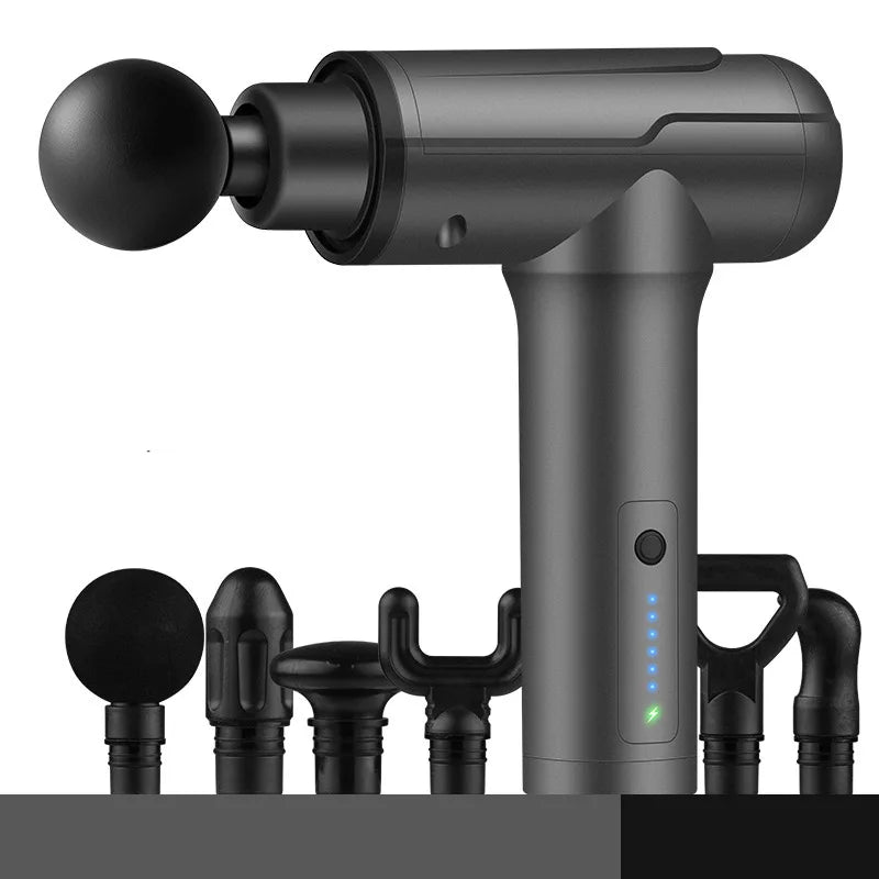 Elektryczny Masażer Mięśni - Pistolet Masujący 6 Prędkości do Regeneracji i Relaksu