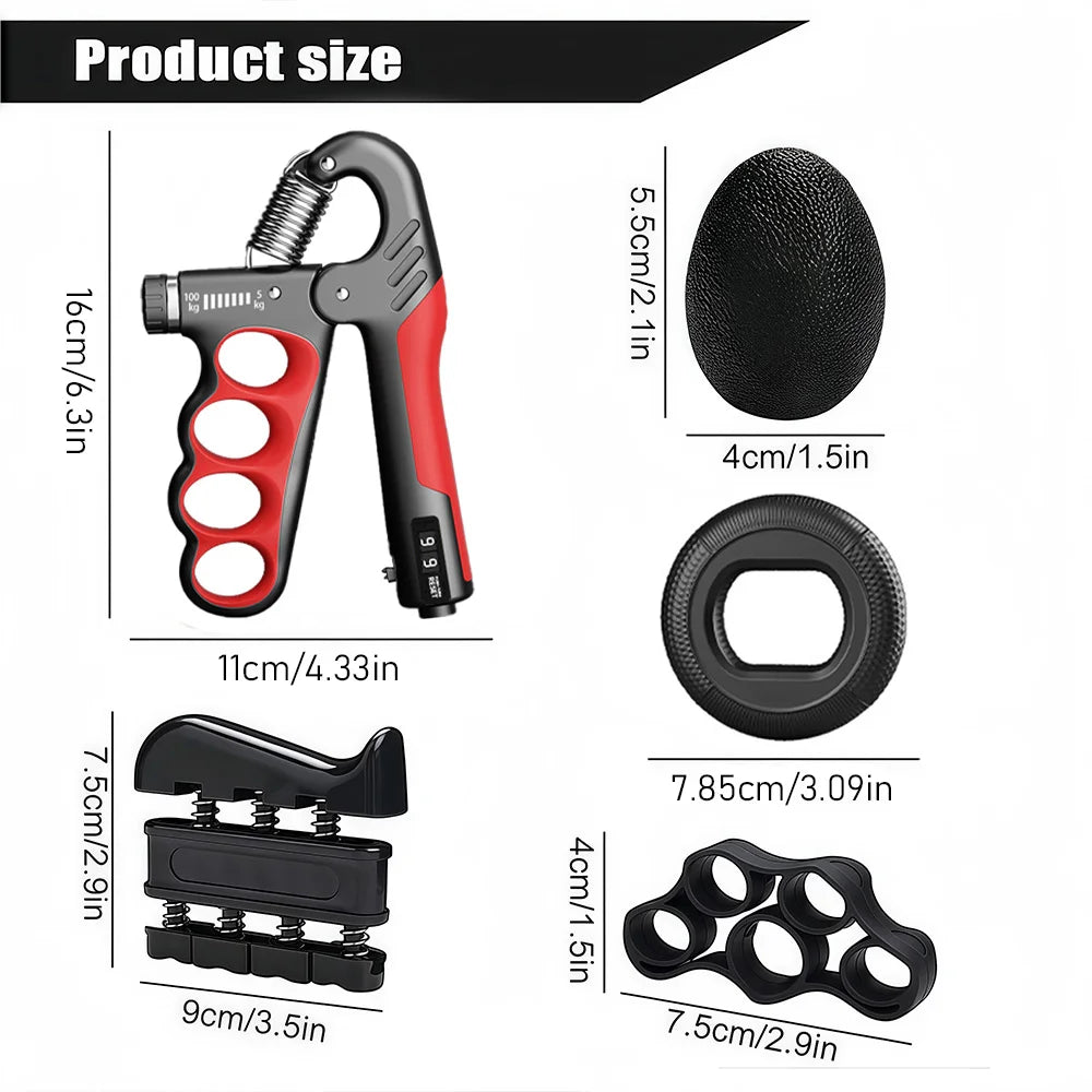 Regulowany Ekspander Dłoni 5-150kg - Trening Siły Chwytu i Rehabilitacja