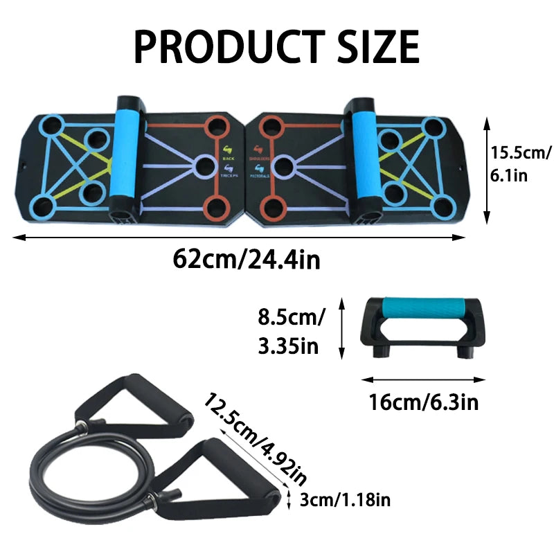 Składana Deska do Pompek - Wielofunkcyjny Sprzęt Fitness do Treningu Mięśni